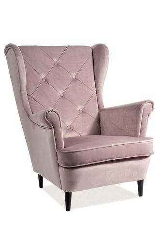 CentrMebel | Кресло LADY VELVET, античный розовый 1
