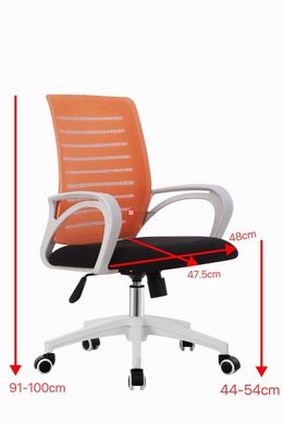 CentrMebel | Крісло офісне для персоналу POLO (помаранчевий) 2