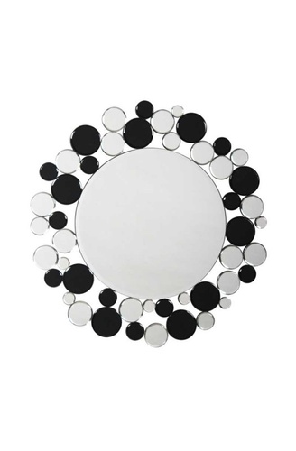 CentrMebel | Настенное зеркало Chelsy SM1925 Silver/Black (серебряный черный) 1