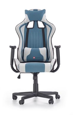 CentrMebel | Кресло геймерськое CAYMAN , светло-серый/голубой 3