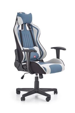 CentrMebel | Кресло геймерськое CAYMAN , светло-серый/голубой 1