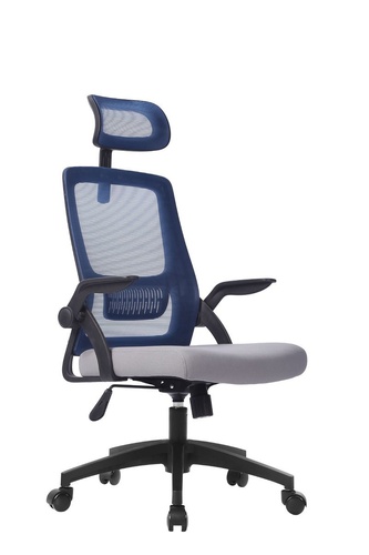 CentrMebel | Крісло офісне для персоналу CLAUS (синій) 1
