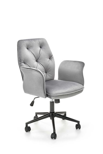 CentrMebel | Крісло офісне для персоналу TULIP (сірий/чорний) 1