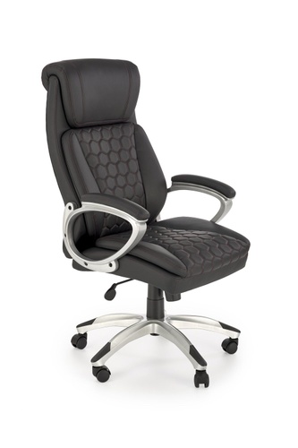 CentrMebel | Офісне крісло для керівника в екошкірі THOMAS (чорний) 1