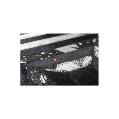 CentrMebel | Килим Spark 410 black/silver 160х230 (чорний; сірий) 3