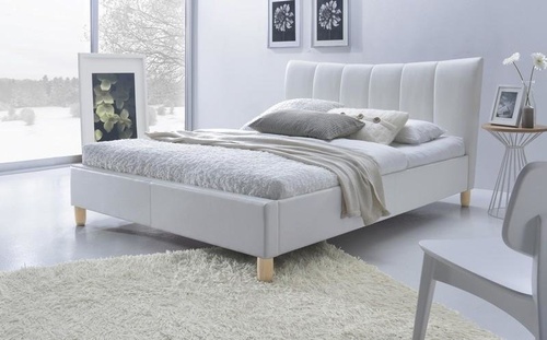 CentrMebel | Ліжко Sandy білий 160 x 200 см 1