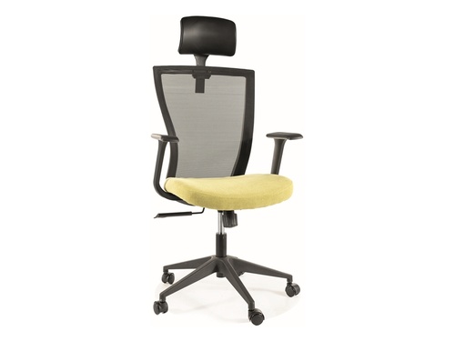 CentrMebel | Кресло офисное оборотное Q-328H Черный+Зеленый 1