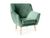 CentrMebel | Кресло мягкое KIER 1 VELVET (зеленый) 1
