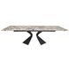 CentrMebel | Стол обеденный прямоугольный раскладной керамический Duna Artic Water 180(260)х90 (белый мрамор) 2