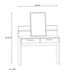 CentrMebel | Туалетный стол с зеркалом RICCIANO RCQK211CF C692 (бетон темно-серый| дуб) 8