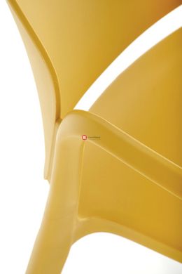 CentrMebel | Стілець пластиковий K-491 (жовтий) 10
