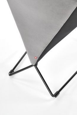 CentrMebel | Стілець обідній кухоний K485 (серій/чорний) 8