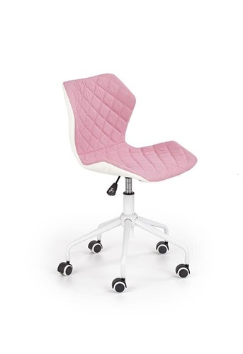 CentrMebel | Офісне крісло MATRIX 3 (рожевий / білий) 1