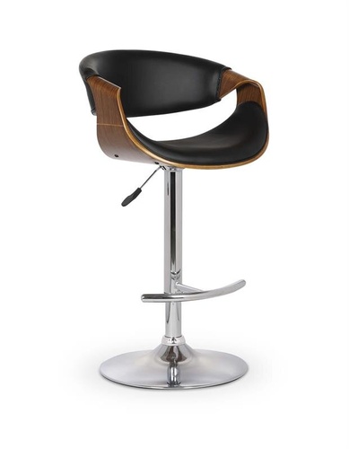 CentrMebel | Барный стул H-100 (орех/черный) 1