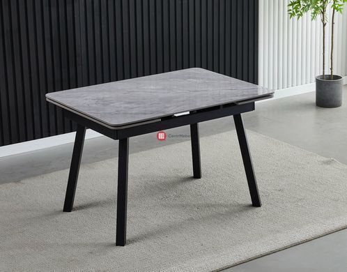CentrMebel | Стіл обідній прямокутний розсувний керамічний MADRID CERAMIC 120(180)х85 (сірий мармур) 2