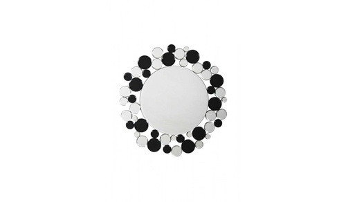 CentrMebel | Настінне дзеркало Chelsy SM1925 Silver/Black 1