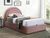 CentrMebel | Кровать полуторная бархатная с подъемным механизмом 120x200 Polly Velvet (розовый) 1