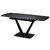 CentrMebel | Elvi Black Marble Стол обеденный керамический 120-180 см (чёрный) 1