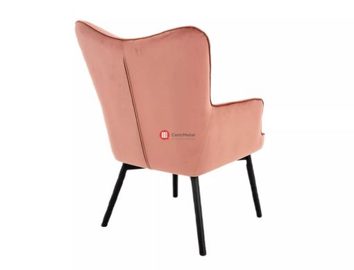 CentrMebel | Кресло для отдыха бархатное Carmen Velvet (розовый) 4