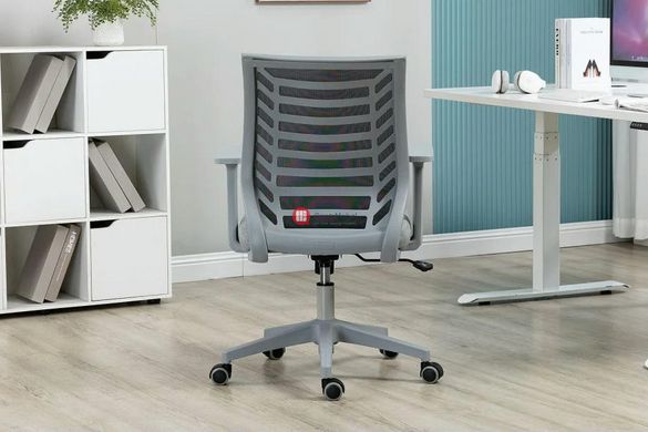CentrMebel | Кресло офисное для персонала Q-320 (серый) 11