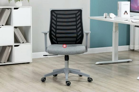 CentrMebel | Кресло офисное для персонала Q-320 (серый) 13