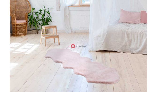 CentrMebel | Килим Rabbit Double Sheepskin Pink 60x180 2