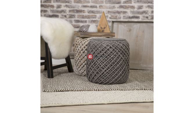 CentrMebel | Пуф Roya Graphit (сірий) 2