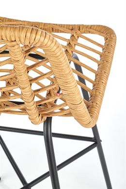 CentrMebel | Барний стілець H97 (натуральний/чорний) 6