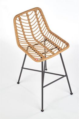 CentrMebel | Барний стілець H97 (натуральний/чорний) 9