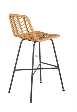 CentrMebel | Барний стілець H97 (натуральний/чорний) 12