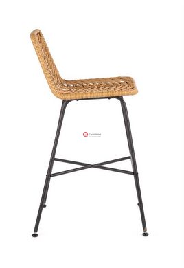CentrMebel | Барний стілець H97 (натуральний/чорний) 3