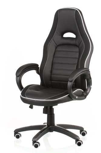 CentrMebel | Кресло геймерское офисное/геймерское Ariеs black,Teсhnostyle, Черный 1