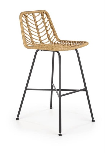 CentrMebel | Барний стілець H97 (натуральний/чорний) 1