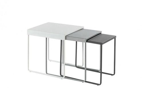 CentrMebel | Комплект журнальных столов VICKY Белый + серый 1