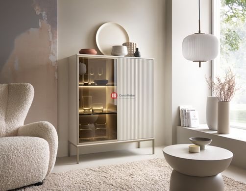 CentrMebel | Витрина WT104 SENTO Кашемир 3