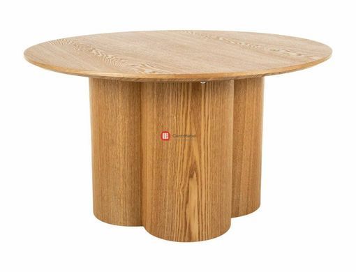 CentrMebel | Журнальний стіл круглий МДФ ROSALIA D (дуб натуральний) 2