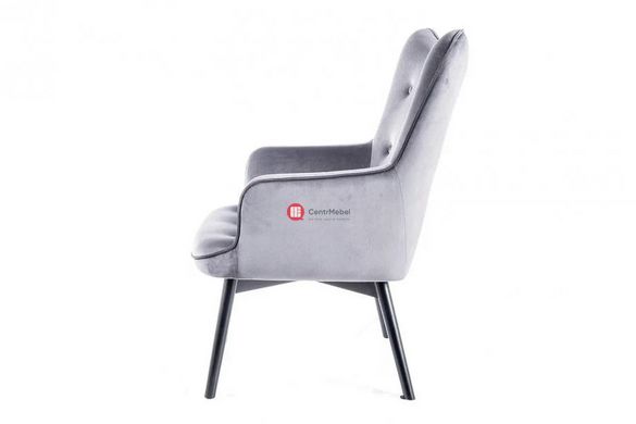 CentrMebel | Кресло для отдыха CARMEN VELVET (серый) 3