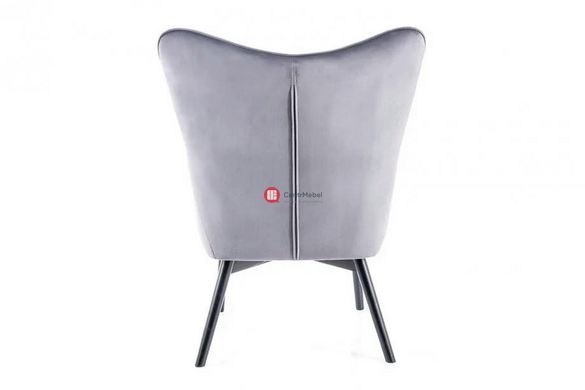 CentrMebel | Кресло для отдыха CARMEN VELVET (серый) 2