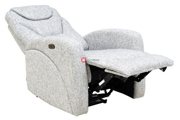 CentrMebel | Кресло реклайнер в ткани KRONOS (серый) 4