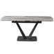 CentrMebel | Elvi Light Grey Стіл обідній керамічний 120-180 см (сірий) 5