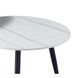 CentrMebel | Комплект журнальных столов круглых керамических KORA A Черный мрамор + белый ярмур 11