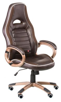 CentrMebel | Кресло геймерское офисное/геймерское Ariеs brown,Teсhnostyle, Темно-коричневый 7
