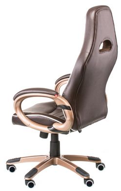 CentrMebel | Кресло геймерское офисное/геймерское Ariеs brown,Teсhnostyle, Темно-коричневый 5