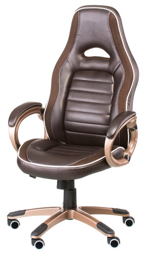 CentrMebel | Кресло геймерское офисное/геймерское Ariеs brown,Teсhnostyle, Темно-коричневый 1