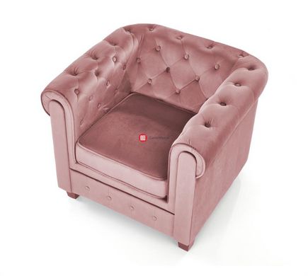 CentrMebel | Крісло для відпочинку ERIKSEN (рожевий/чорний) 2