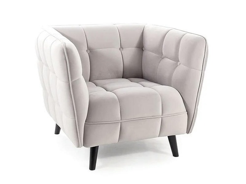 CentrMebel | Кресло для отдыха CASTELLO 1 VELVET (светло-серый) 1