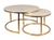 CentrMebel | Комплект журнальных столов керамических Portafino A (белый мрамор) 1