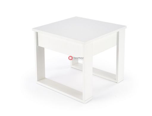 CentrMebel | Стол журнальный квадратный ДСП NEA KWADRAT (белый) 4