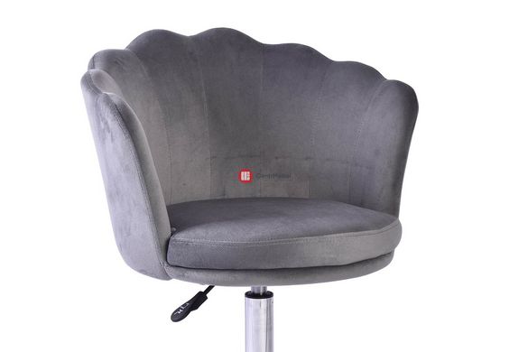 CentrMebel | Кресло офисное оборотное ROSE VELVET серое BL.14 2