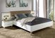 CentrMebel | OLINDA Комплект ліжко з тумбами приліжковими та панелями з освітленням (Білий/ дуб Артисан) 6